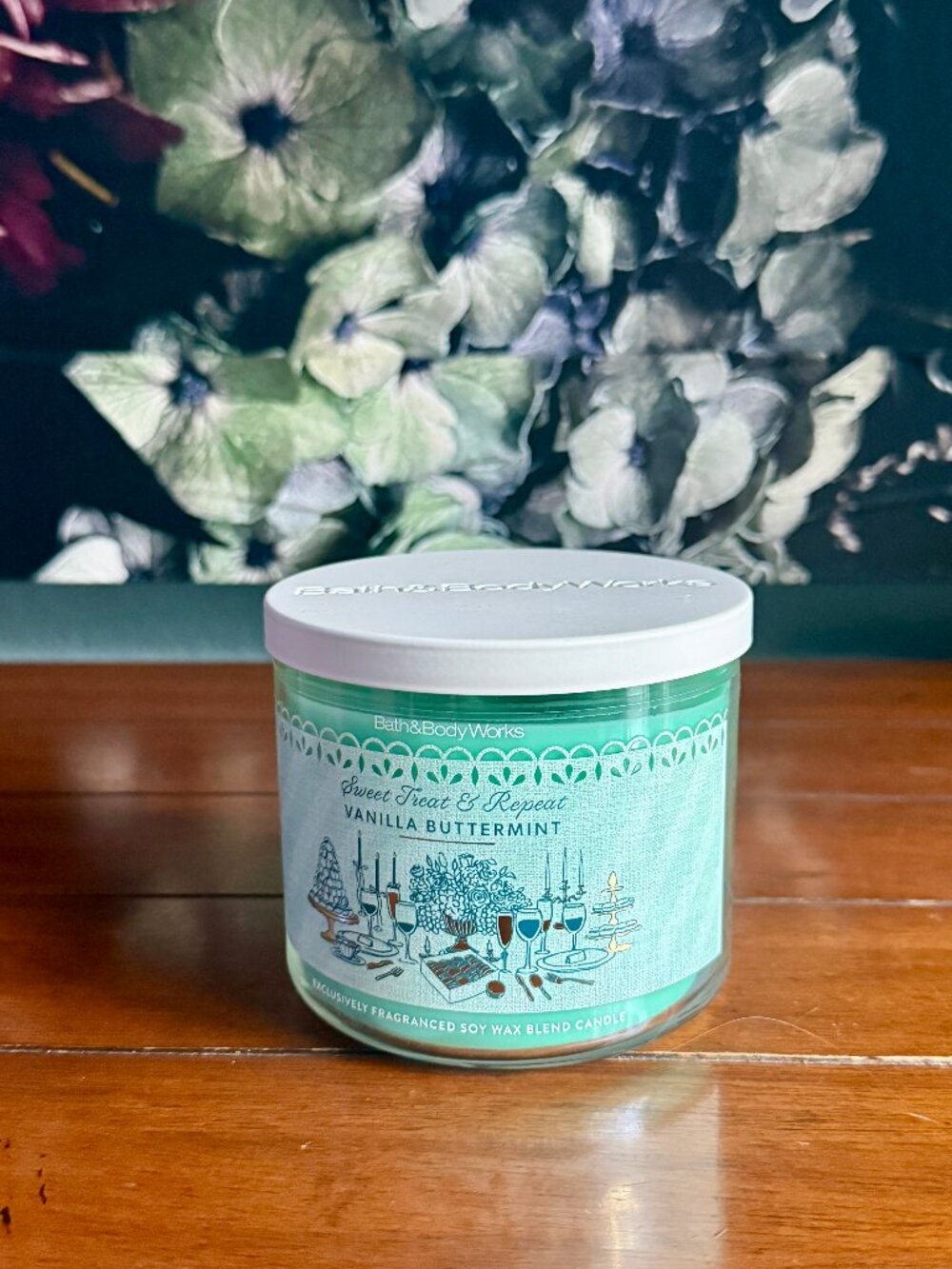 NEW VANILLA BUTTERMINT 3-Wick Candle Bath & Body Works